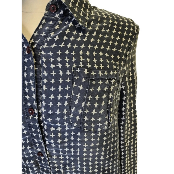 Rebecca Minkoff Silk Blouse Size 10 *runs small* - Picture 3 of 13